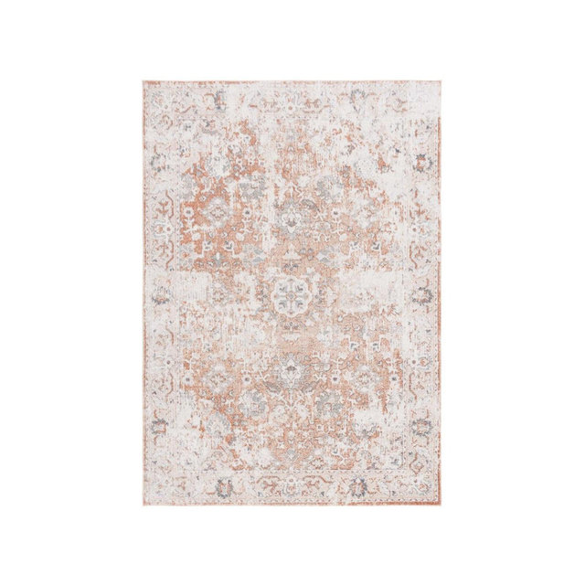 Baltimore BAL852 Power Loomed Area Rug - Ivory/Rust - 8'9"x11'9" - Safavieh.