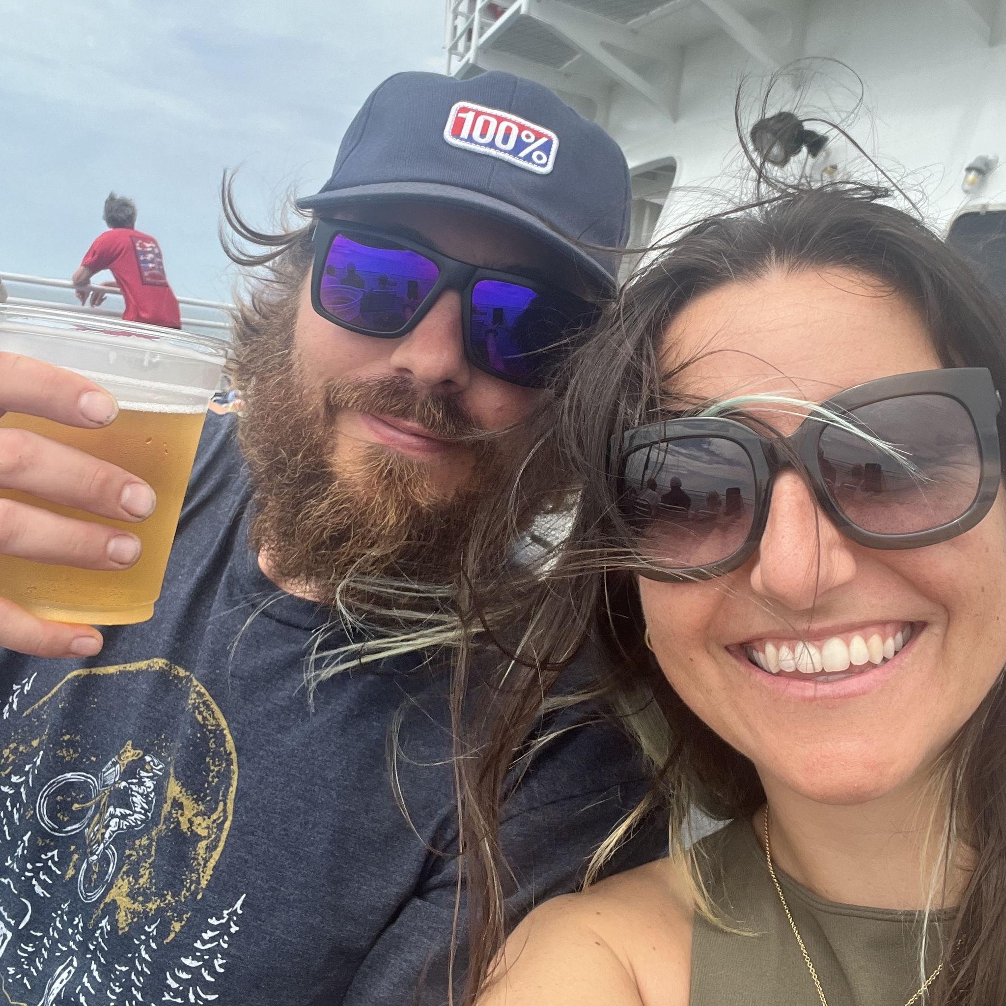 Annual ferry ride to Martha's Vineyard to visit Nick's cousin's, The Wilds!