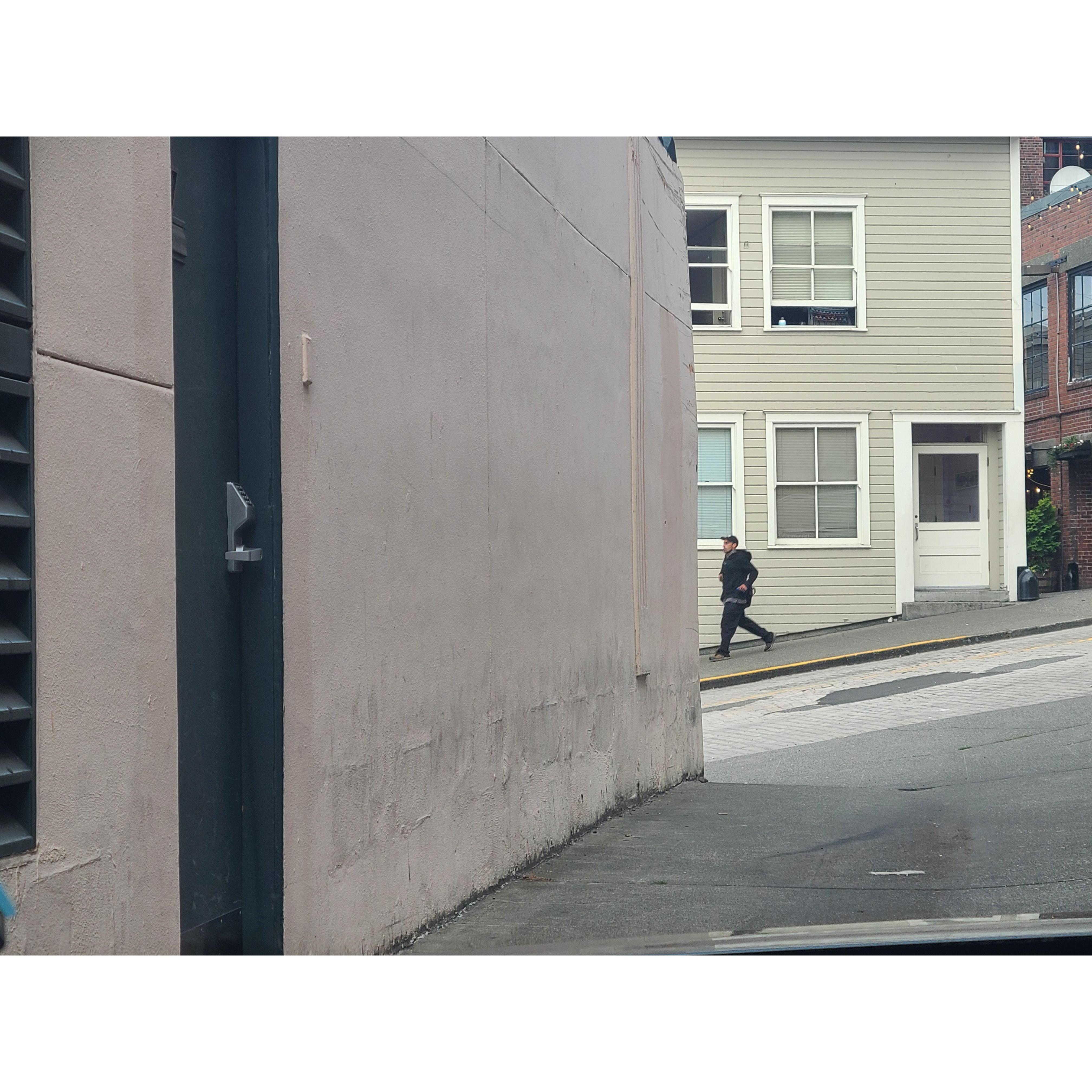 This is the door to get into Beecher Loft in Post Alley