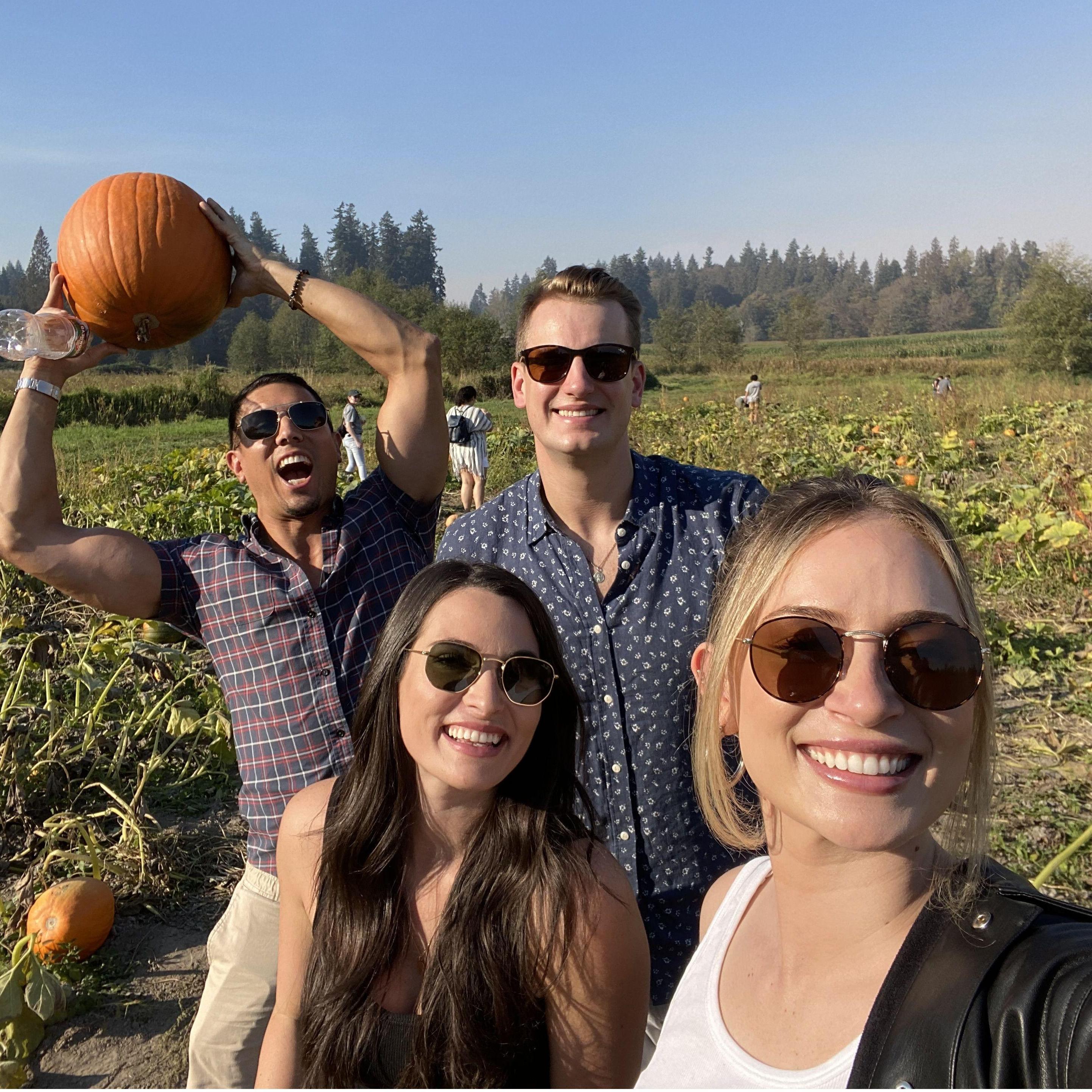 Pumpkin patch fun with Cierra and Mike 🎃