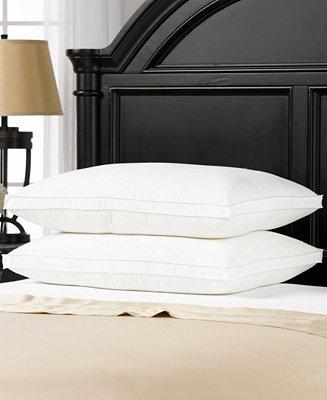 Overstuffed Plush Med/Firm Gel Filled Side/Back Sleeper Pillow - Set of Two - Standard
