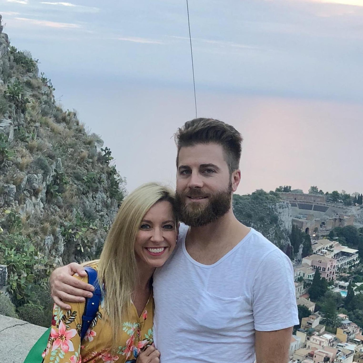 Overlooking the amazing town of Taormina, Italy 2018.