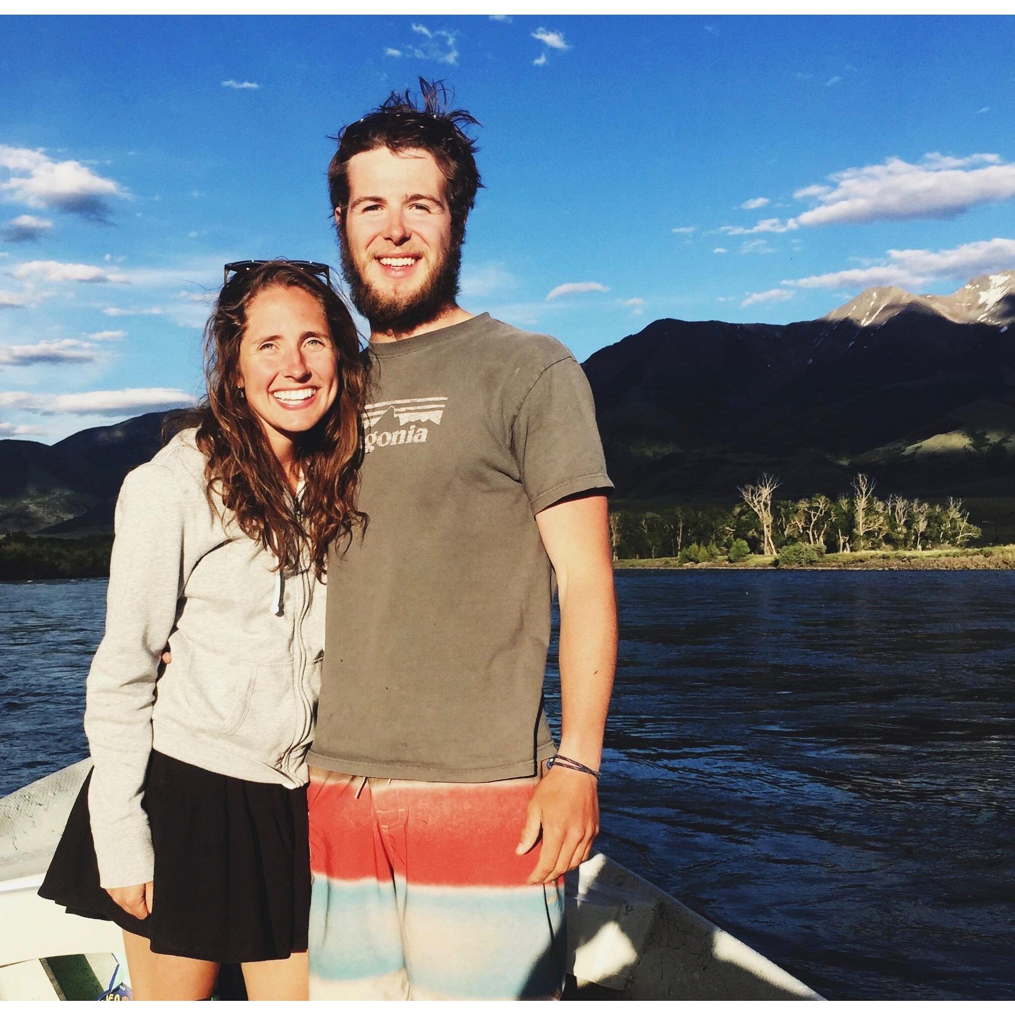 Floating the river while Tommy takes a short break from hiking the Continental Divide Trail.