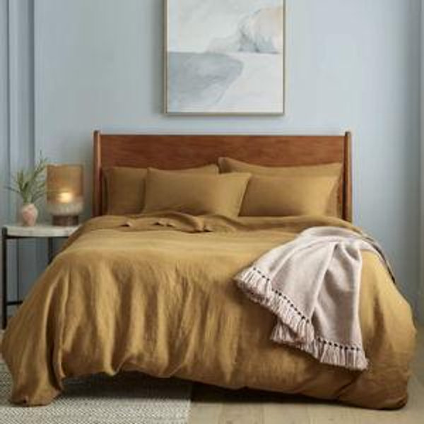 Linen Duvet Cover Set | Quince - Tobacco, King