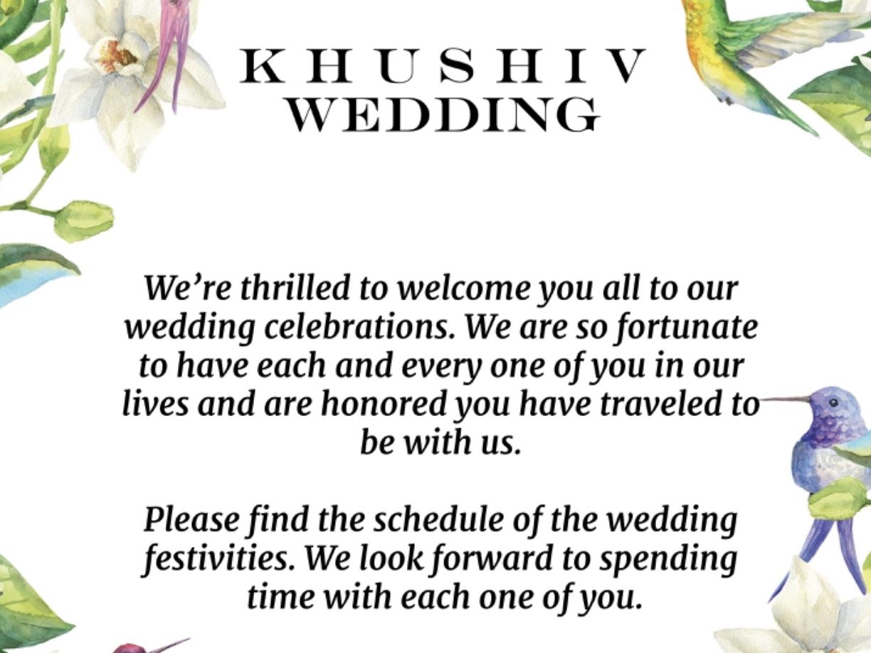 The Wedding Website of Khushboo Patel and Dr. Dhrudeep Patel