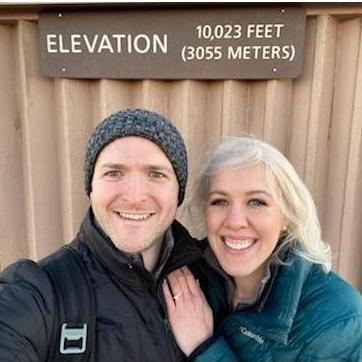 Newly engaged at the top of Haleakalā, Maui's volcano.