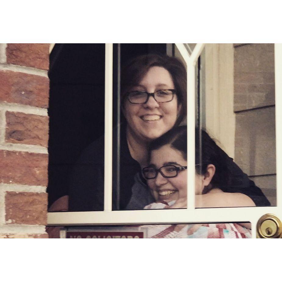 Emmie: One of my favorite memories is surprising Maureen in Oct 2016. She did not know that I was coming for a visit!