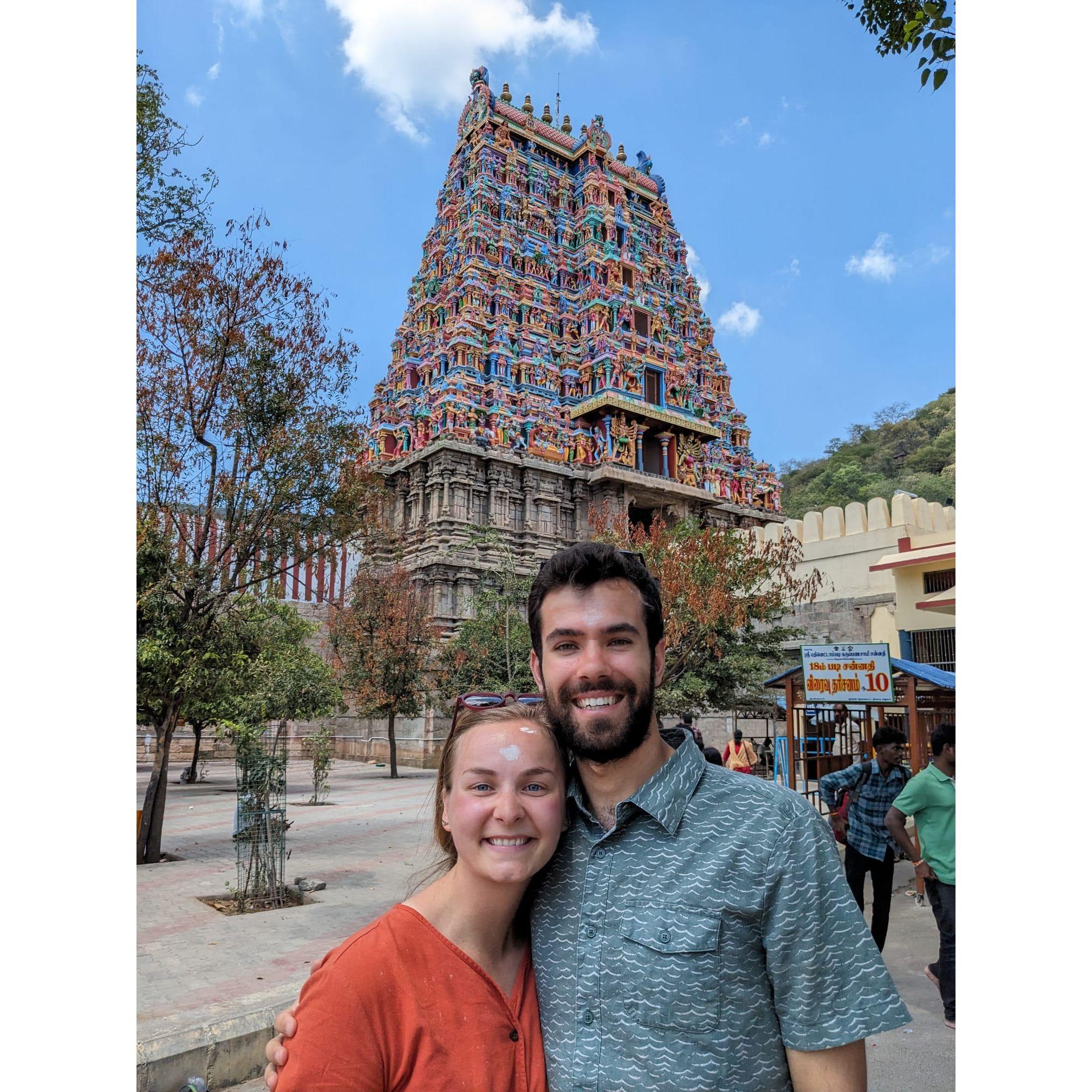 At a Hindu Temple outside Chennai, India