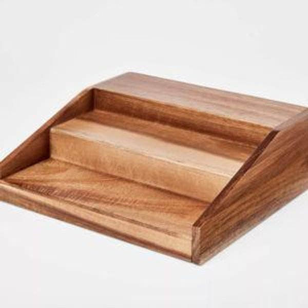Wood 3-Tier Expandable Spice Rack