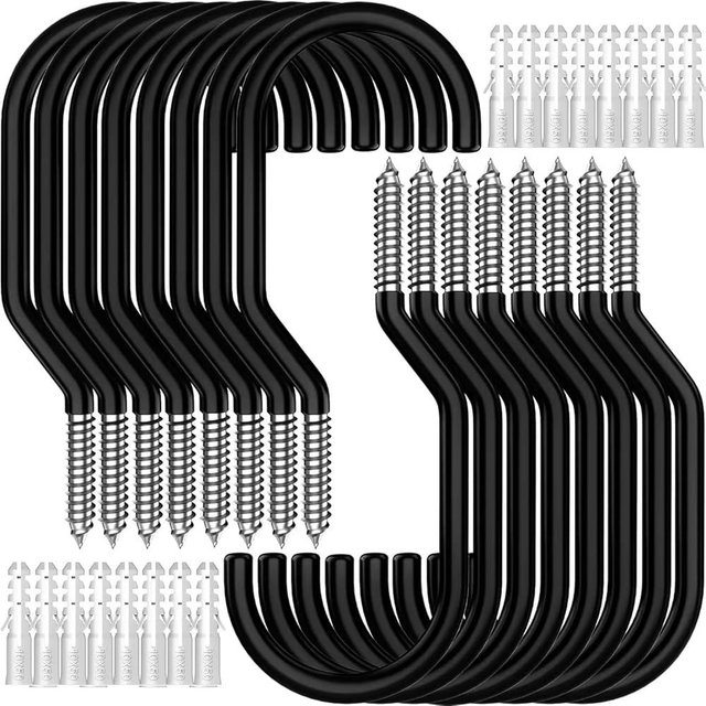 GURADESIGN 16-Pack Heavy Duty Bike Hook, Loading Capacity 100 LBS, 6 inch, Bike Hooks for Garage Wall and Garage Ceiling