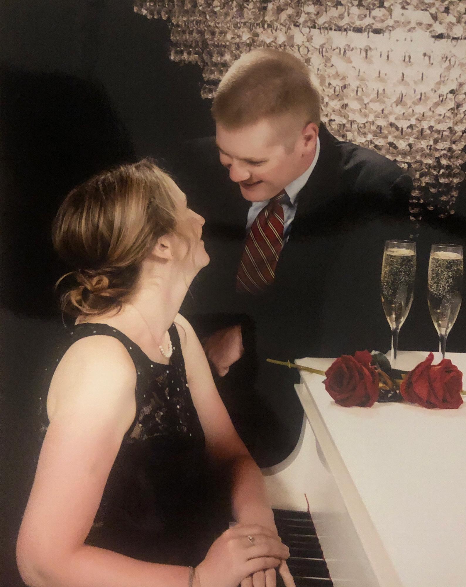 Every time we look at each other, all we can do is smile.