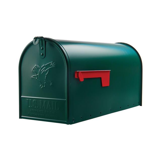 Gibraltar Mailboxes Elite Large Post Mount Mailbox Green