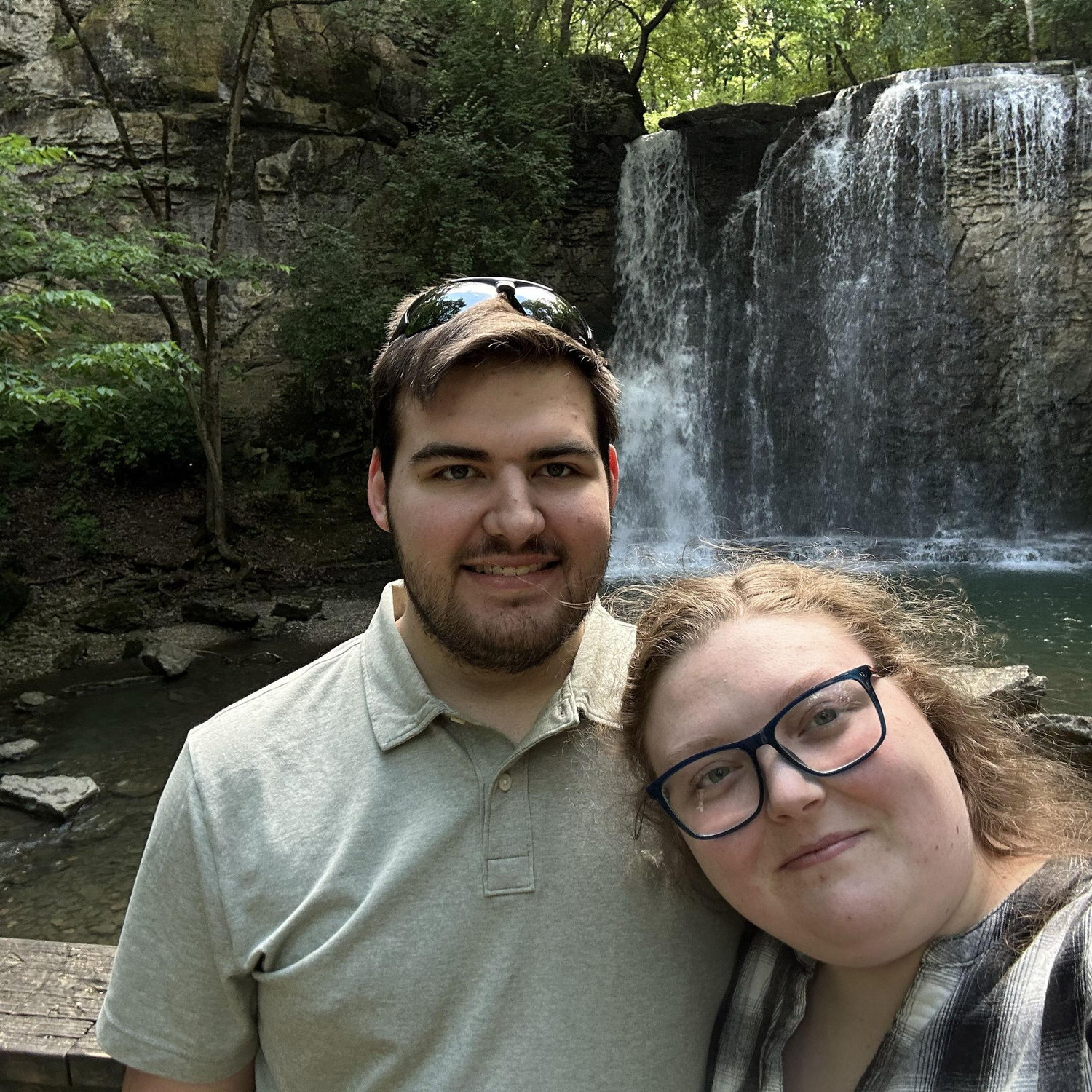 Waterfall attraction we learned about in Columbus.