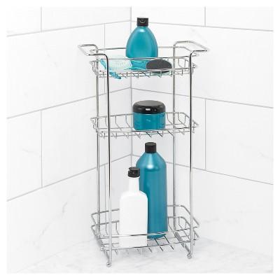 Chrome Slimline Floor Stand Chrome Home - Zenna Home