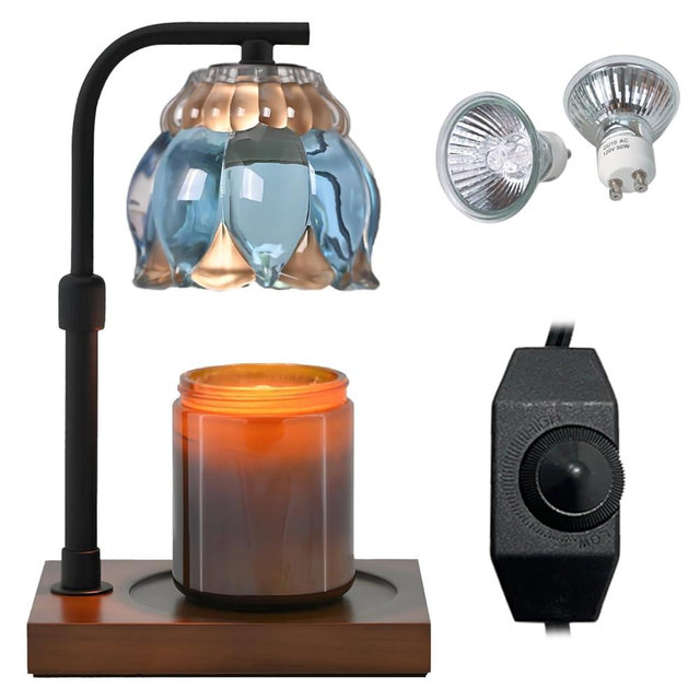 PPZHAVG Candle Warmer Lamp - Electric Candle Lamps Adjustable Height Dimmable, Compatible with All Jar Candles, Gifts for Her, Gift for Mom, Candle Holders for Home Decor SkyBlue