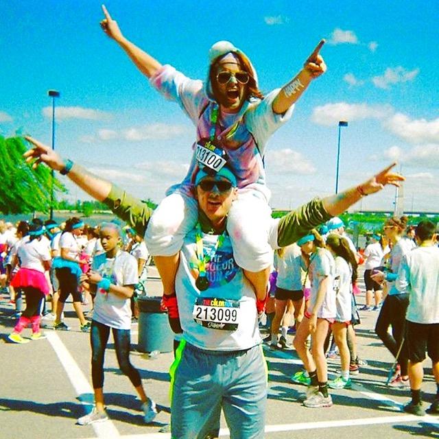 My first time visiting Brett in DC, Color Run 2016