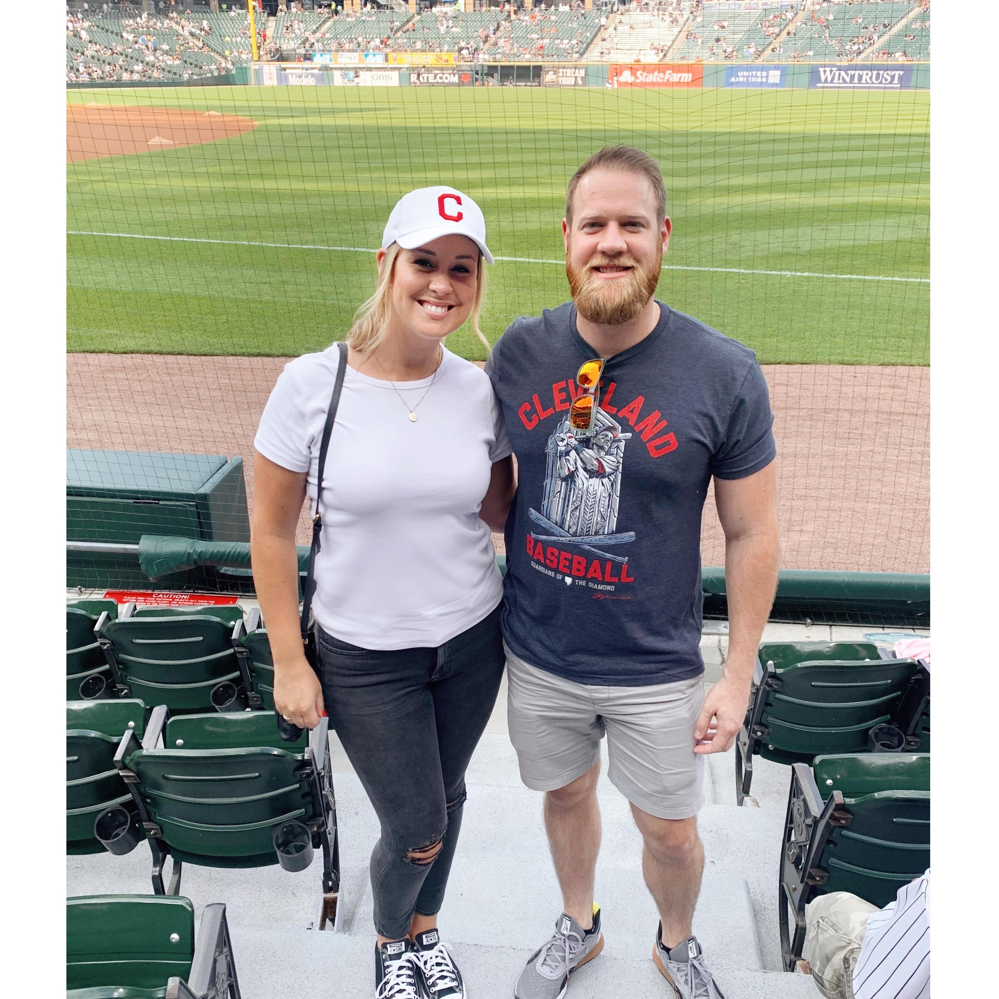 Kailey's first MLB game was quite the event - Cleveland beat the White Sox 12-11.