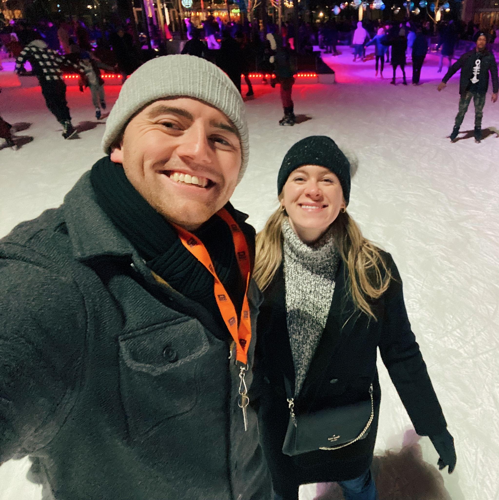 Ice skating in Montreal for New Year's 2024