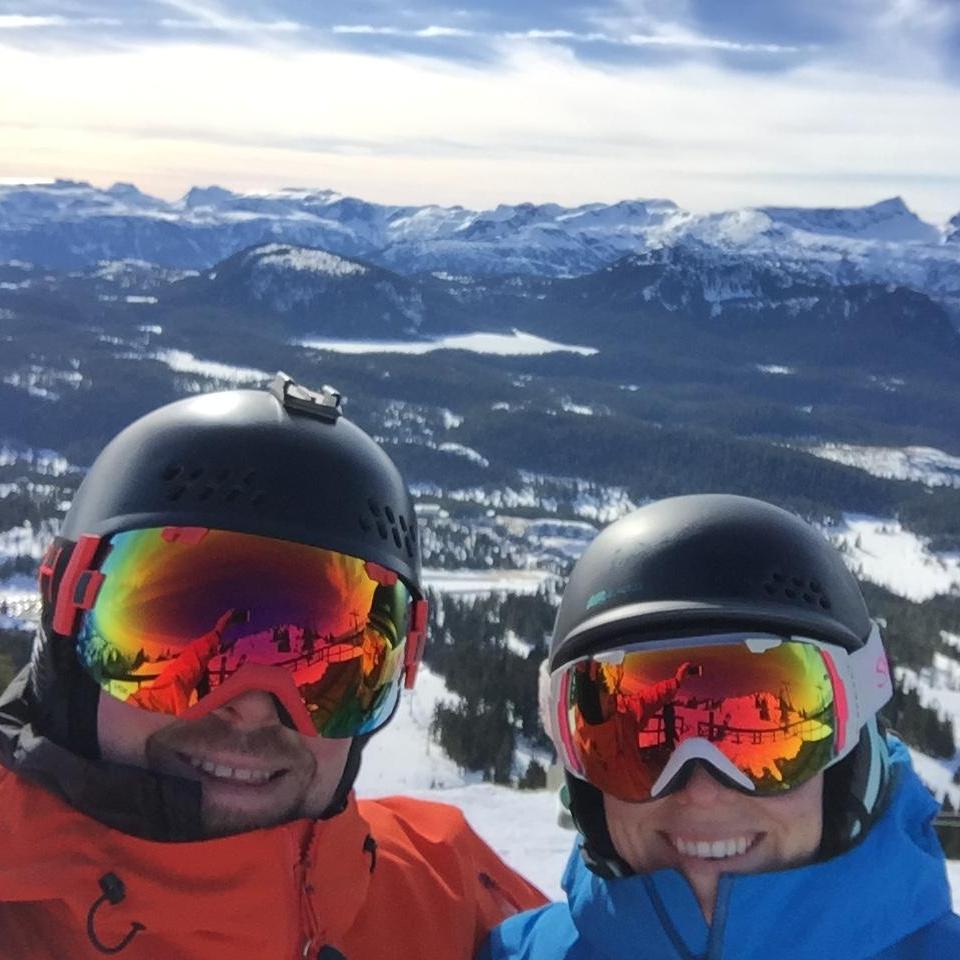 Our favorite winter activity! Snowboarding at Mt Washington