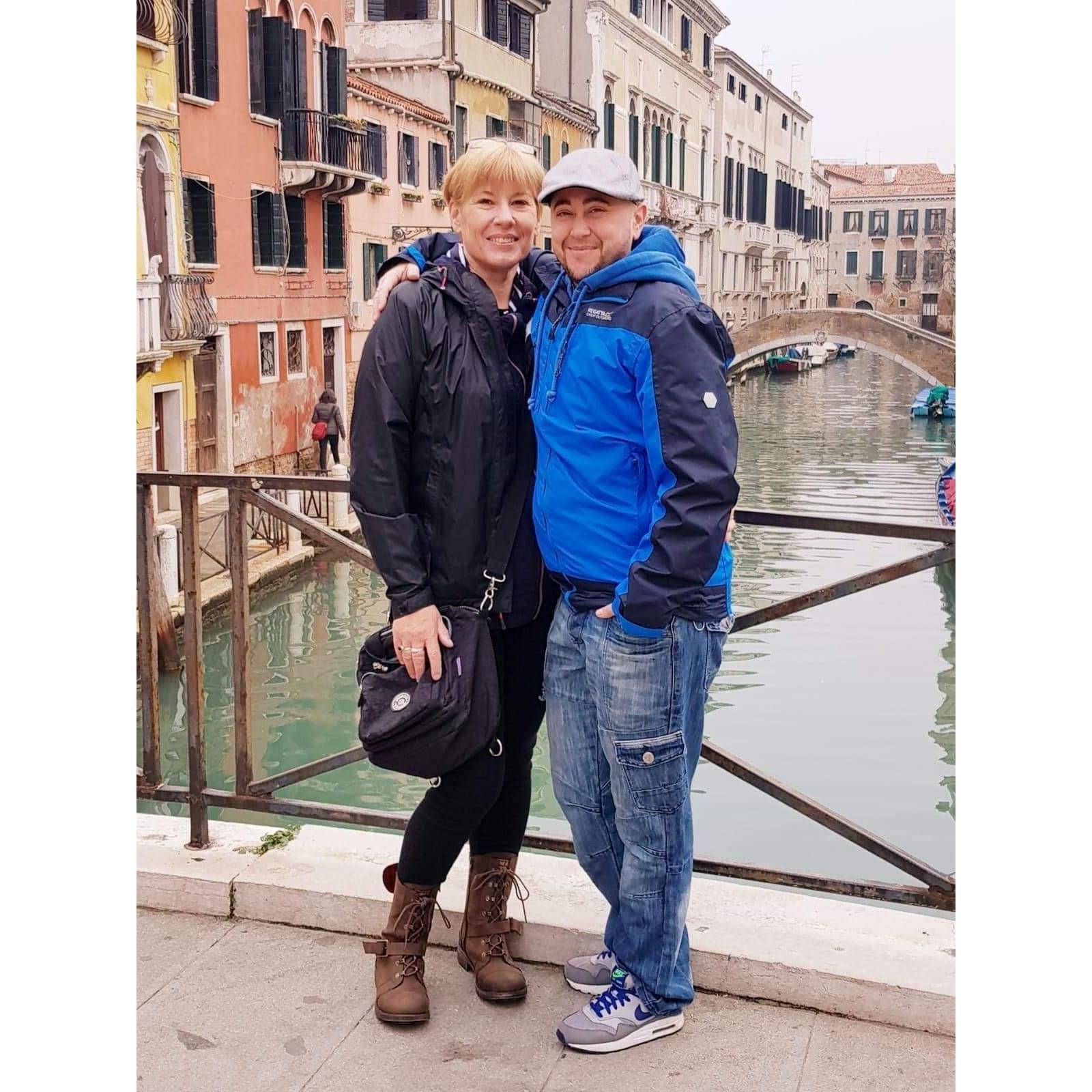 We celebrated my 50th in Venice and he made it so special for me.