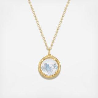 Mini Gold Shaker Birthstone Necklace