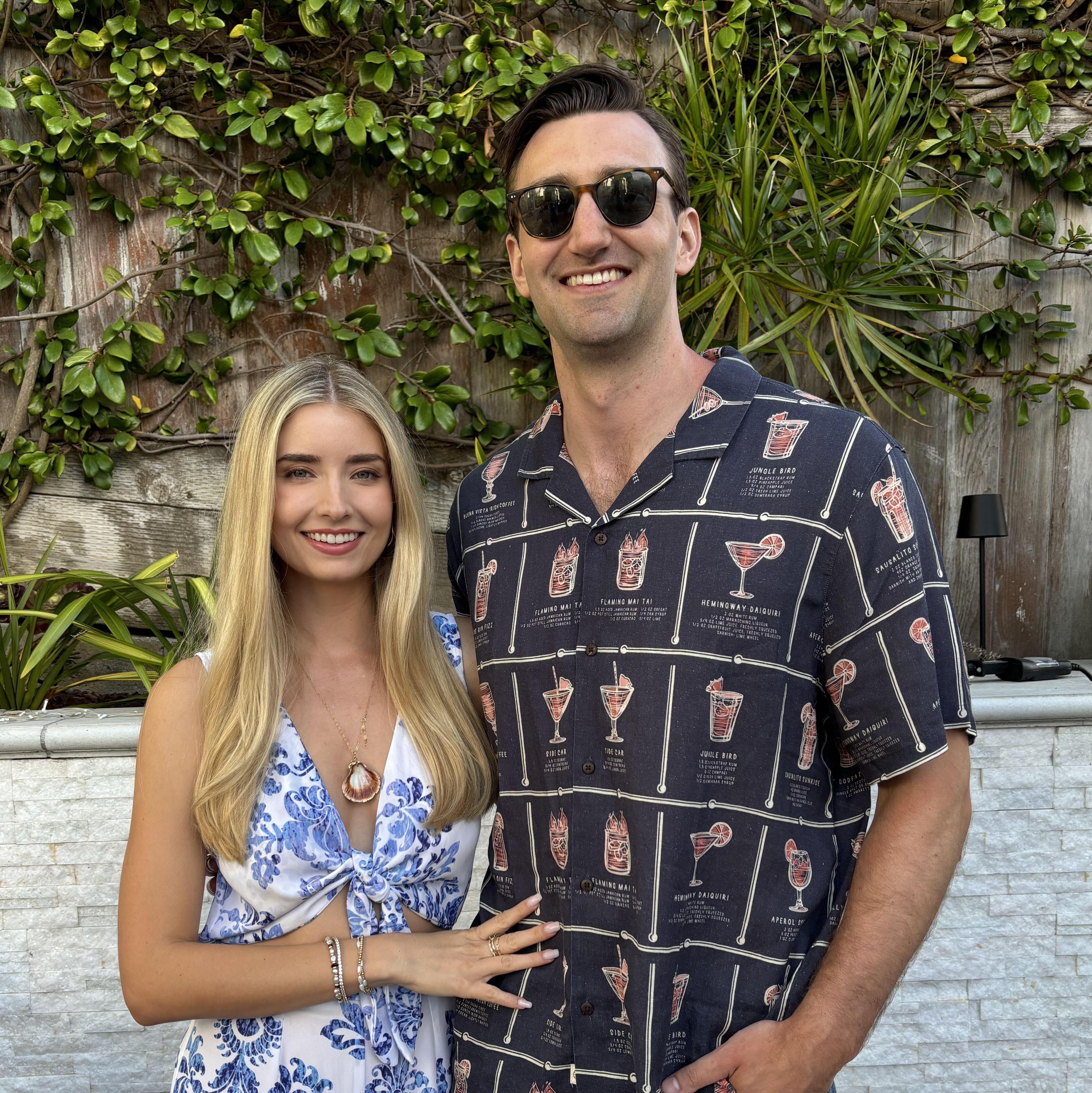 Our engagement party, July 2025