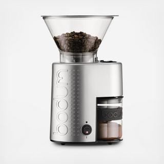 Bistro Metallic Electric Burr Coffee Grinder