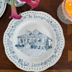 Decorative wedding plate