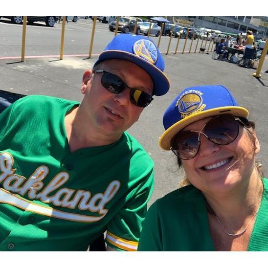 Good thing we both love the Warriors and the A's!