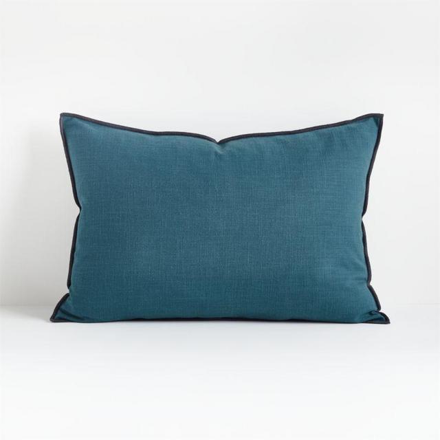 Stargazer 22"x15" Merrow Stitch Cotton Pillow with Down-Alternative Insert