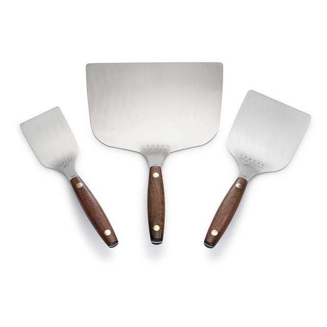 Brad Leone Signature Griddle Turners, Set of 3, POM or Walnut Handles