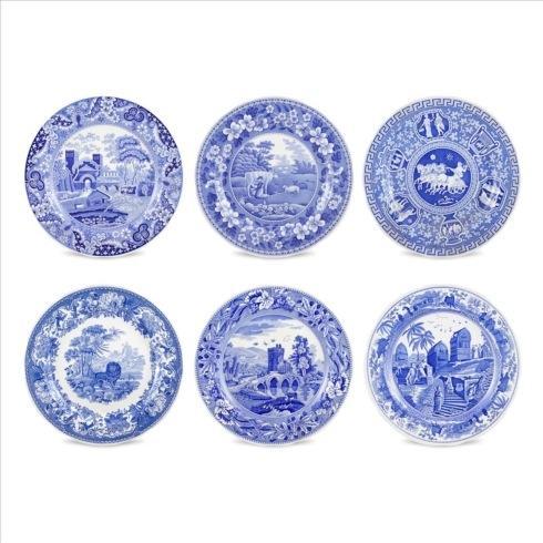 Sale: Spode ~ Blue Italian ~ Set of 6 Traditions Plates Assorted (Blue Room), Price $132.99 in Beaumont, TX from For Heaven's Sake