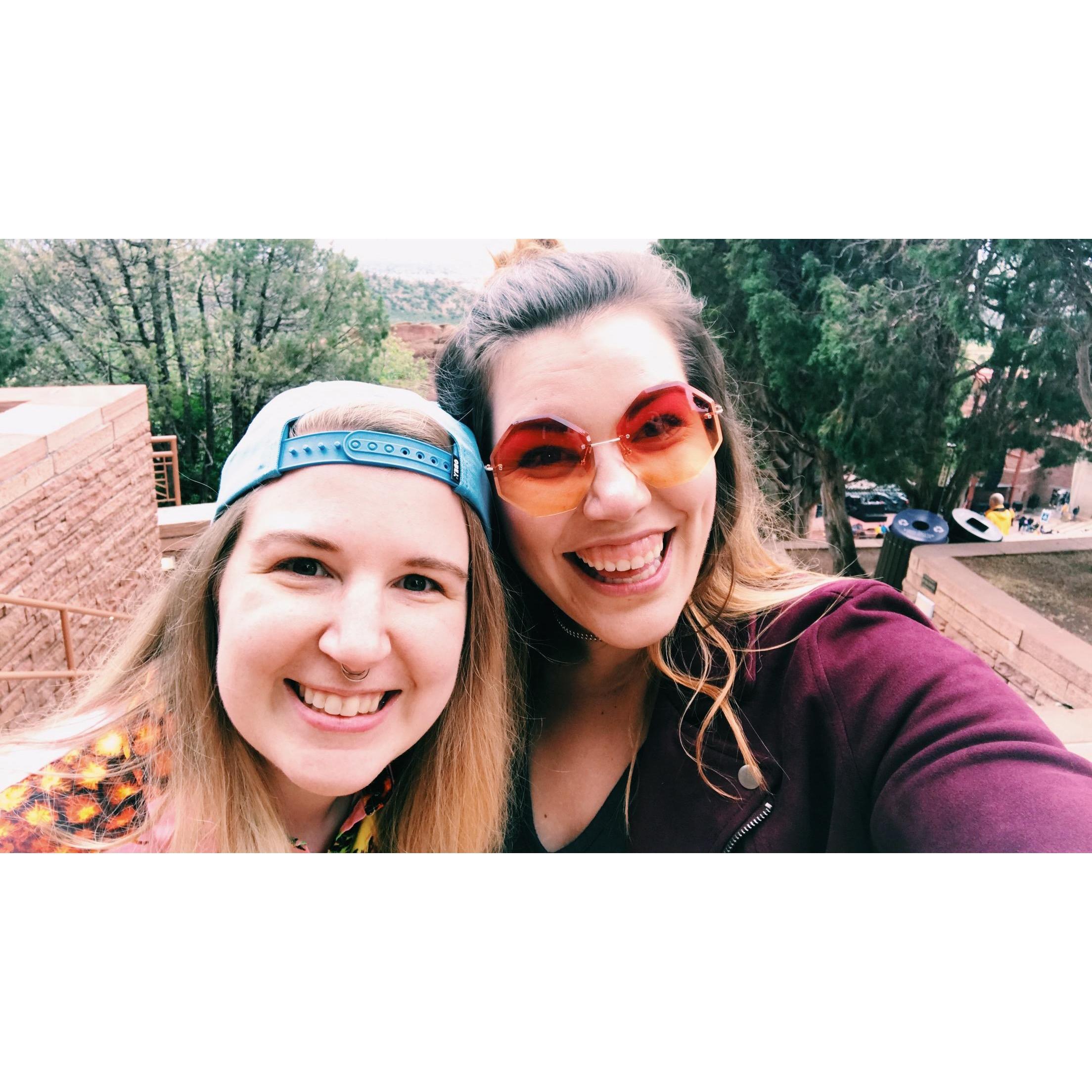 Our first concert together - HAIM at Red Rocks. Garrison, CO.