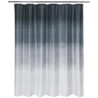 Metallic Ombre Glimmer Shower Curtain Gray - Allure Home Creation