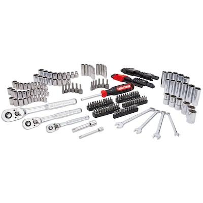 CRAFTSMAN 243-Piece Standard (SAE) and Metric Combination Polished Chrome Mechanics Tool Set with Hard Case
