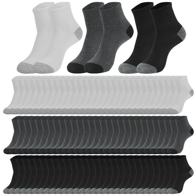 Sophproton 150 Pairs Mens Quarter Socks Bulk Pack Athletic Sports Colormatching Casual Quarter Ankle Socks for Men Women Unisex