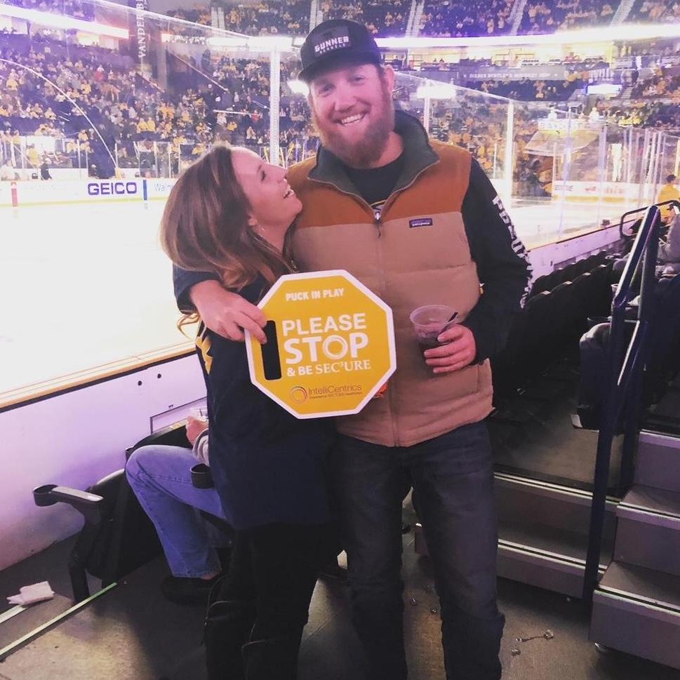 Bailey's first Preds game in Nashville