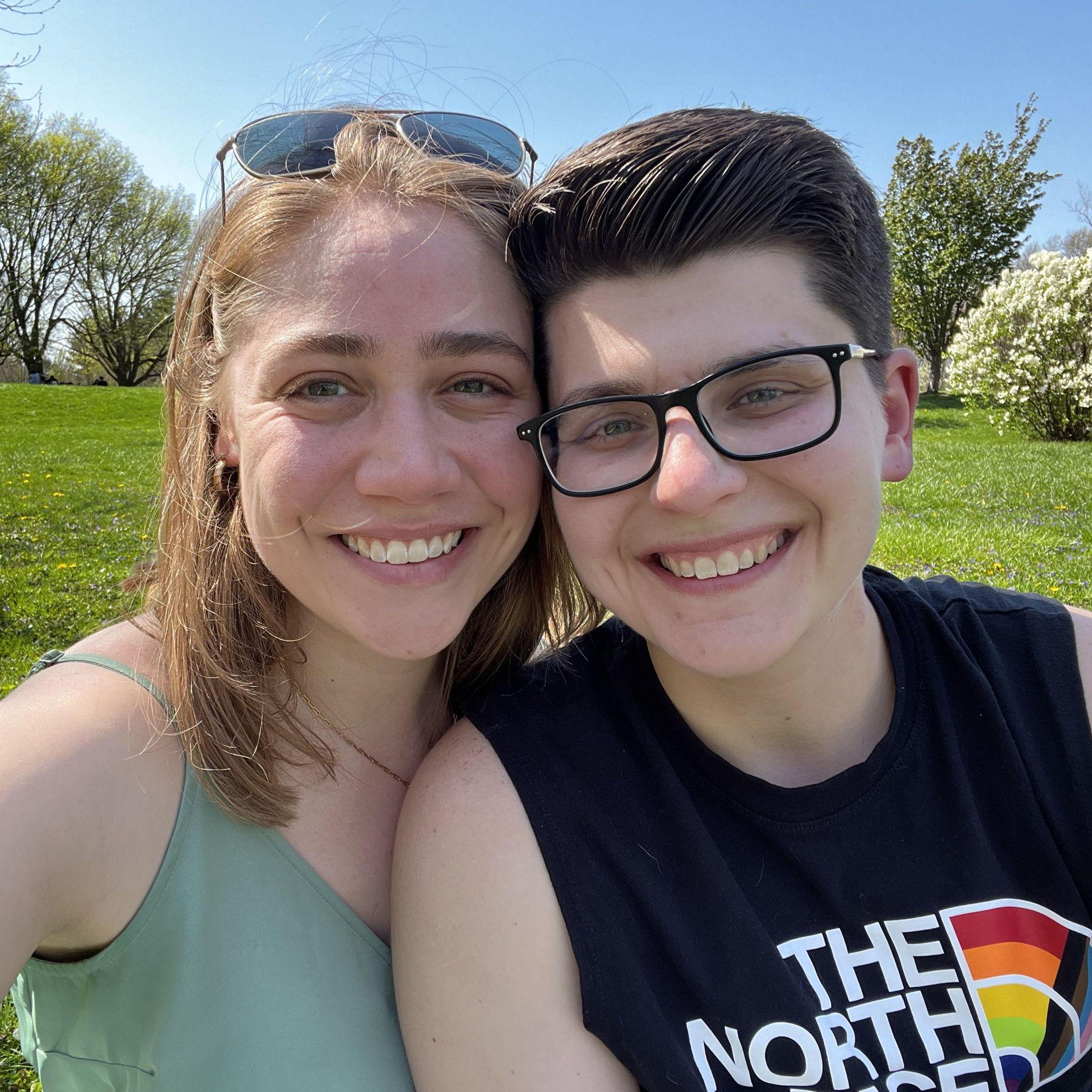 Enjoying the beauty of Champaign-Urbana together!