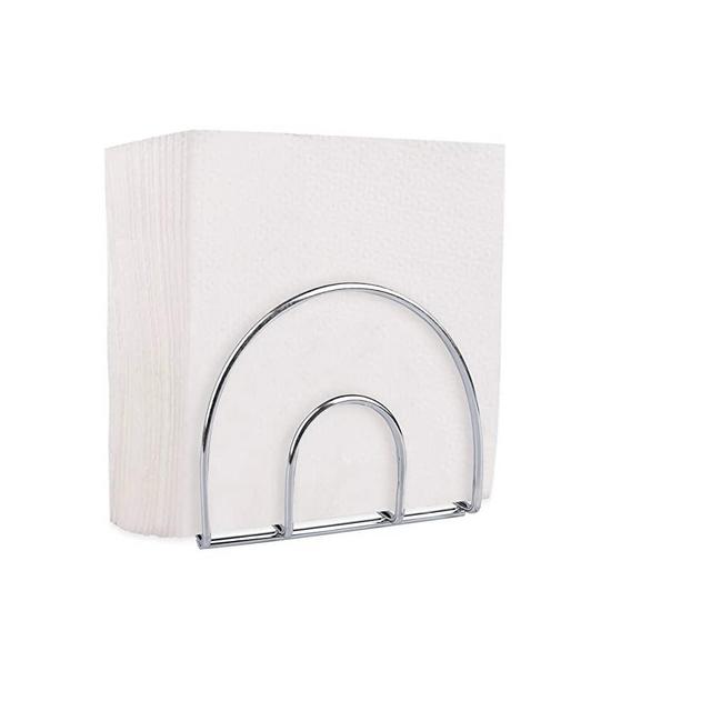 Chrome Napkin Holders For Tables Dinner Napkin holder Silver Napkin Holder Metal Napkin Holder Tissue Holder Dining Table- Indoor/Outdoor Napkin Holders For Kitchen - Napkins Holder