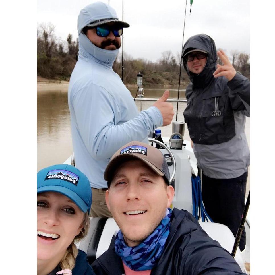 Bodine and Jarod, fishing Matagorda Bay.