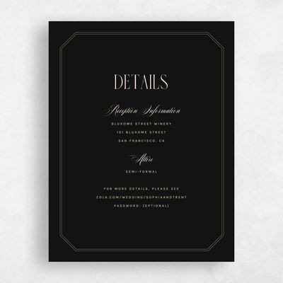 Black Wedding Enclosure - Naida