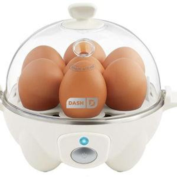 Dash Rapid Egg Cooker - Boiler, Poacher & Steamer - Includes Measuring & Recipe Guide - Dishwasher Safe - BPA Free - Holds 7 Eggs, Cream