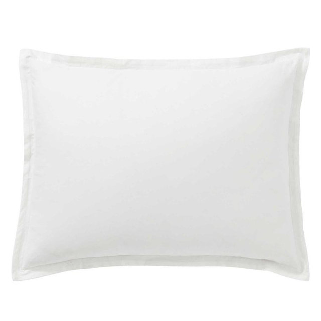 Spencer Washed Organic Cotton Sham, Standard, White