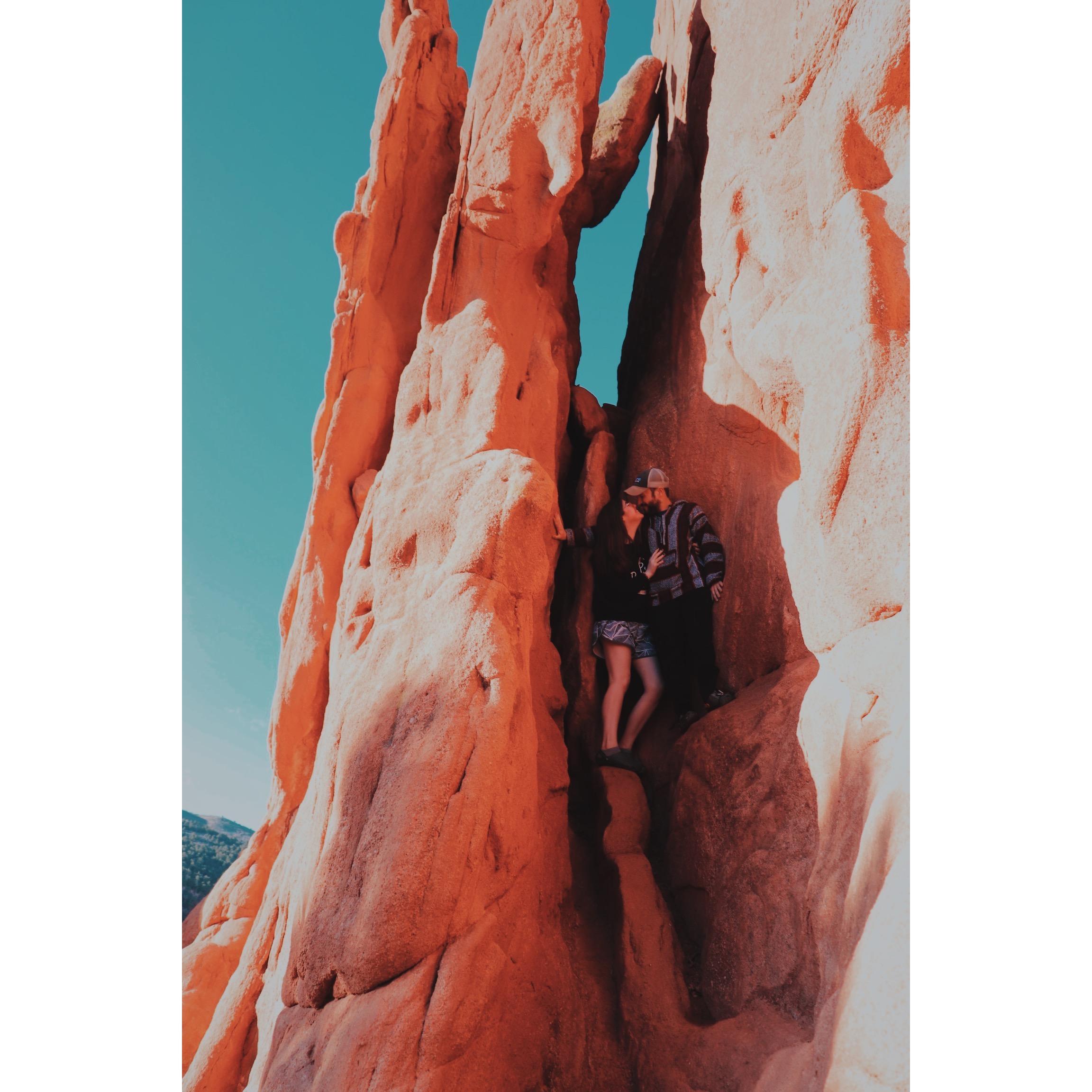 At Garden of the Gods, where we *rocked* it in our crocs