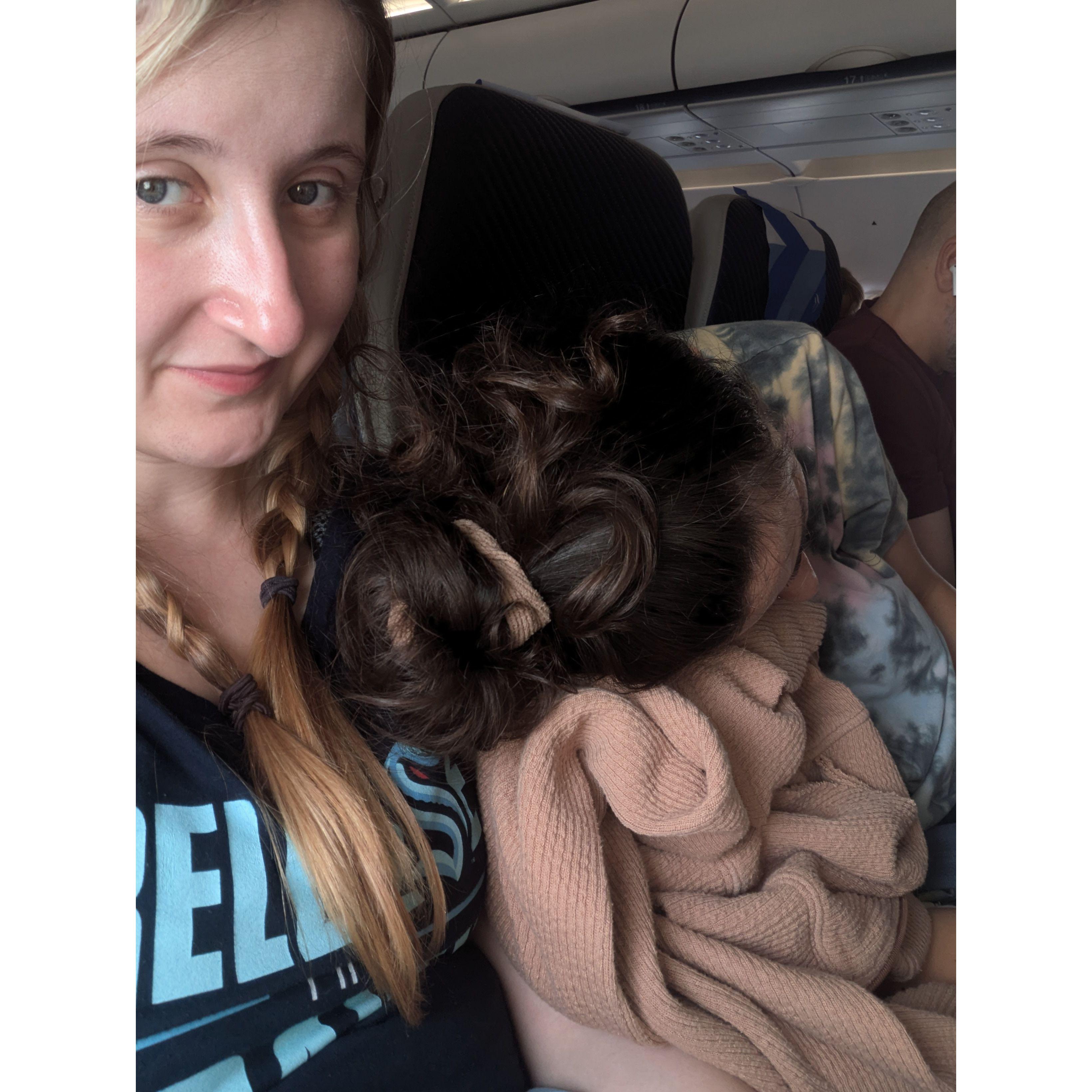 On the flight to Europe 💤