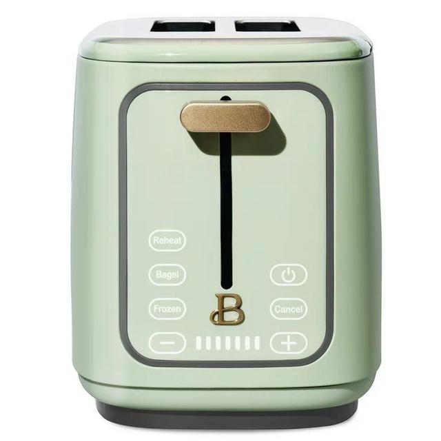 Beautiful 2 Slice Touchscreen Toaster, Sage Green by Drew Barrymore