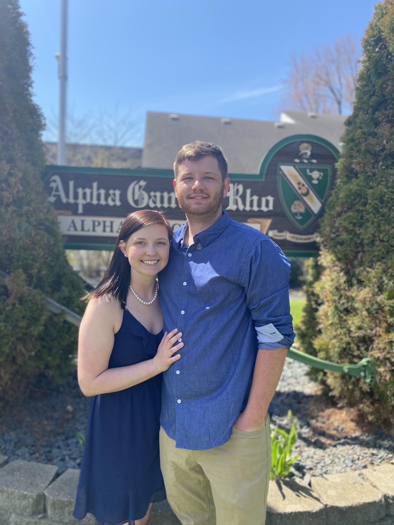 Alpha Gamma Rho has been a big part of our college lives, Bryce was a Brother and Morgan was the Sweetheart