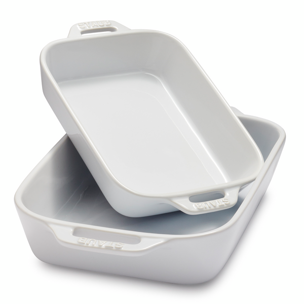 Staub Ceramic Rectangular Baking Dishes, Set of 2