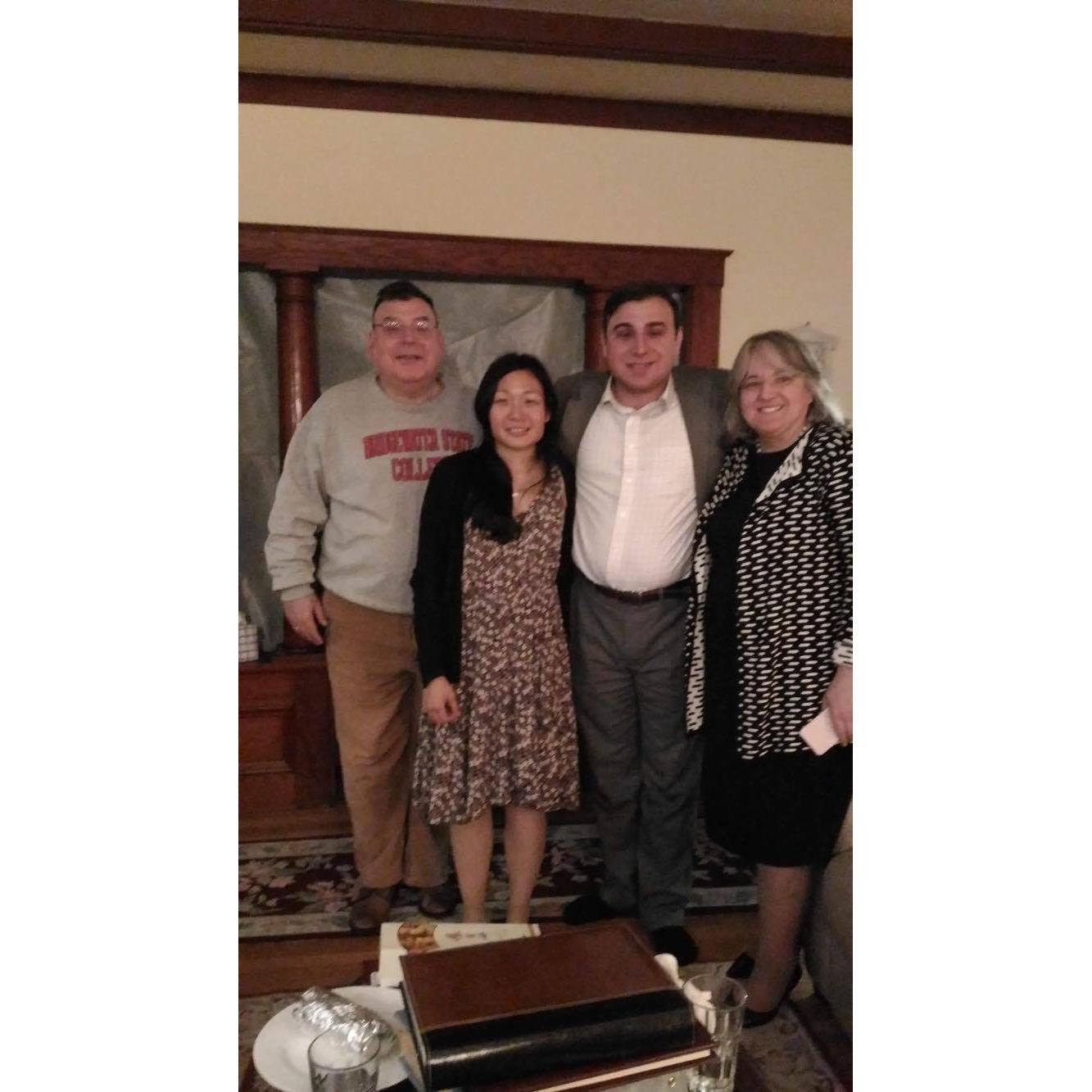 2019 Kosta, Mili, Mili's mom, and Kost's parents