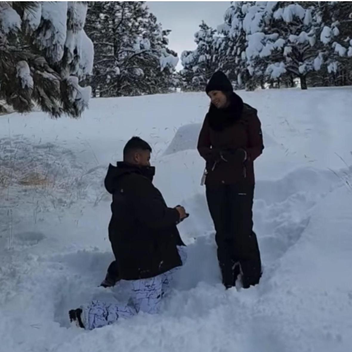 The moment Jon asked Audrey to spend forever together!